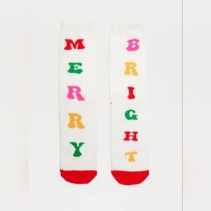 Festive Merry Bright Socks - Multi Color